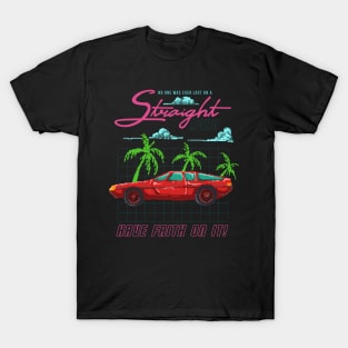 illustration retro 80 s car pixel T-Shirt